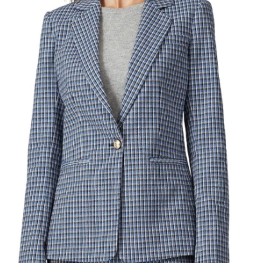 Derek Lam 10 Crosby Plaid Blazer - SIZE 16 - Picture 2 of 6
